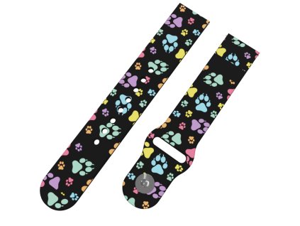 BAREVNÉ PACIČKY řemínek 22 mm0087 Z01 BLK BAREVNÉ PACIČKY řemínek 22 mm