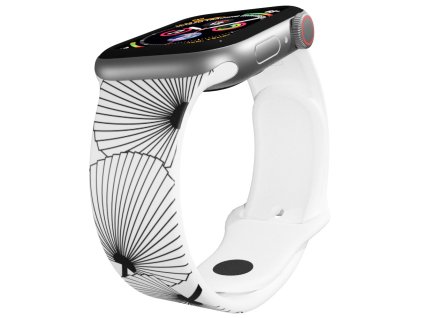 Apple watch řemínek Vějíř bílý