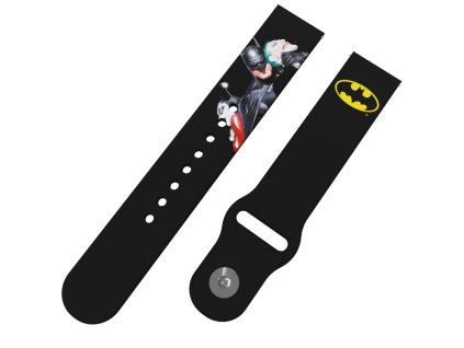 BATMAN 30 - BATMAN, JOKER A HARLEY QUINN řemínek 22 mm0163 G23 BLK A