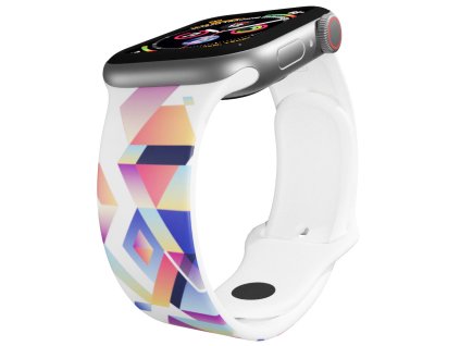 Apple watch řemínek Indiánský vzor bílý