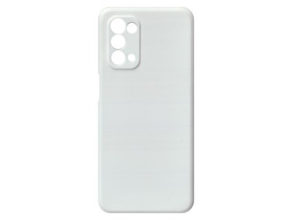 Jednobarevný kryt bílý na Oppo A74 5GOPPO A74 5G white