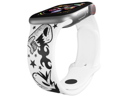 Apple watch řemínek Zvěřinec bílý
