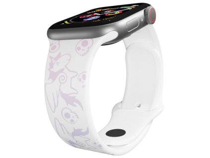 Apple watch řemínek Unicorn pink bílý