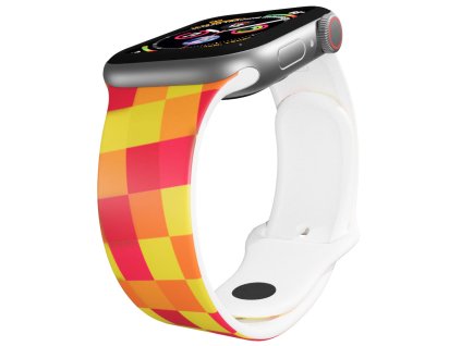 Apple watch řemínek Barevná šachovnice (Rozměr 42/44/45/46/49mm)
