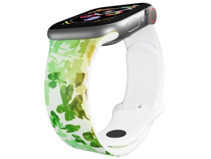 Apple watch řemínek Květy pod vodou bílý