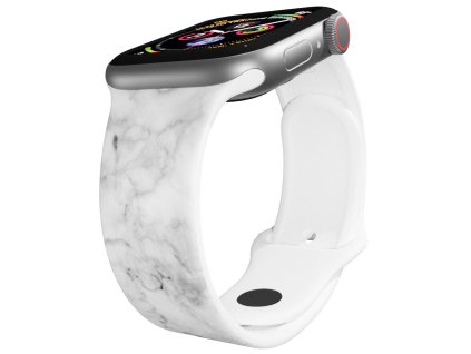 Apple watch řemínek Bílý mramor (Rozměr 42/44/45/46/49mm)