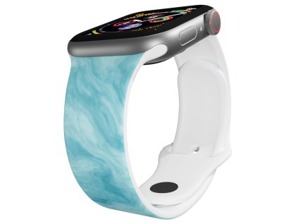 Apple watch řemínek Modrý mramorApple watch Apple watch řemínek Modrý mramor Modrý mramor bílý