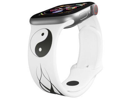 Apple watch řemínek Jin Jang bílý