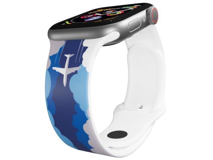 Apple watch řemínek Let v oblacích bílý