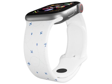 Apple watch řemínek Letem světem bílý