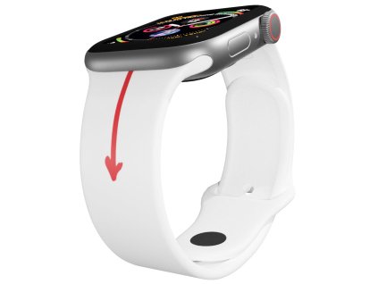 Apple watch řemínek Amorův šíp bílý