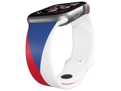 Apple watch řemínek Česká vlajka (Rozměr 42/44/45/46/49mm)