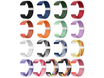 Pletený řemínek 22mm (Barevná varianta Černý)