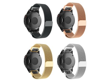 QuickFit milánský tah magnetický 22mm (Barevná varianta Stříbrný)