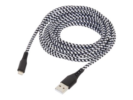 Nabíjecí a datový kabel Lightning (Barva Černo-Šedý)