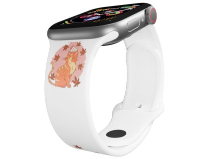 Apple watch řemínek Kočka v listí (Rozměr 42/44/45/46/49mm)
