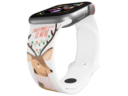 Apple watch řemínek Vánoční sobice (Rozměr 42/44/45/46/49mm)