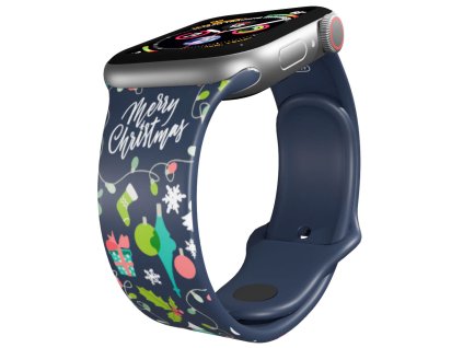 Apple watch řemínek Šťastné a veselé Vánoce (Rozměr 42/44/45/46/49mm)
