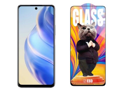 53806 6 3d ochranne tvrzene sklo na infinix zero 5g x6815 x6815b mr cat esd