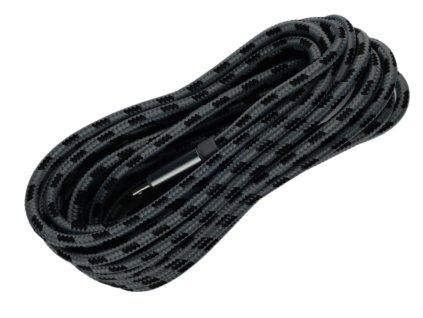 Pletený kabel USB na MICRO-USB 3m (Barva Šedo-černý)