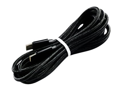 Pletený kabel 3m USB-C na USB-C (Barva modrý)