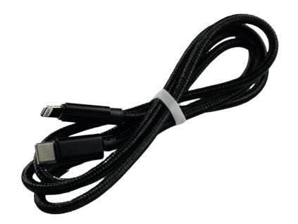 Pletený kabel 1m USB-C na lightning (Barva modrý)