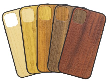 Dřevěný kryt pro iPhone 13 MINI (Barevná varianta Ořech)