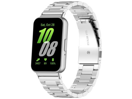 Celokovový řemínek pro Samsung Galaxy Fit 3 (Barevná varianta Stříbrná)