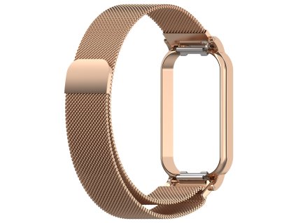 Milánský tah magnetický řemínek pro Mi band 8 Active / Redmi Band 2 (Barevná varianta Stříbrný)