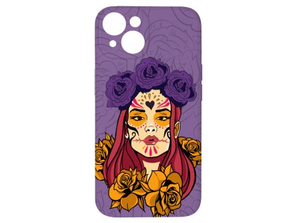 60054 1 kryt lebka s kvety 2 pro iphone 15