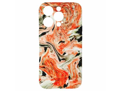 60567 kryt oranzovy mramor pro iphone 15 pro
