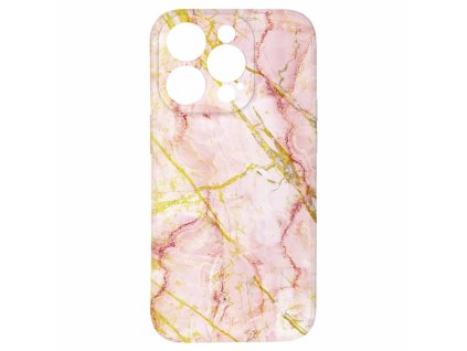 60585 kryt ruzovo zlaty mramor pro iphone 15 pro