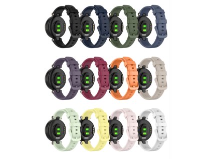 Silikonový řemínek s přezkou pro Garmin Lily (Barva náramku Bílá)