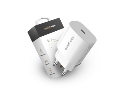 8895 rhinotech 25w nabijeci adapter usb c pd bilarhinotech 25w quick charger type c pd white 5