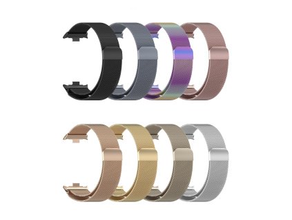 Milánský tah magnetický řemínek pro Mi Band 8 PRO (Barevná varianta Stříbrný)