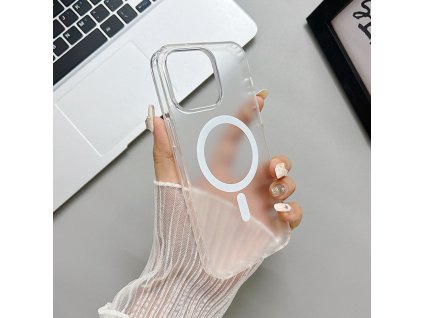 65094 magsafe pruhledne bily kryt pro iphone 14 plus