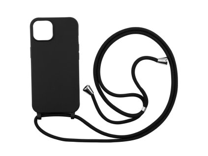 Silikonový kryt se šňůrkou pro iPhone 16 PLUS (Barva Růžová)