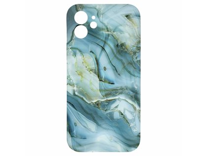 Modro šedý mramor pro iPhone 12mramor modro sedy