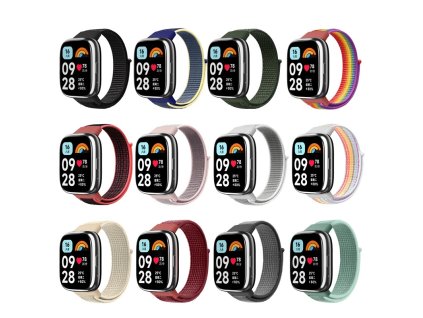 Nylonový náramek pro Xiaomi Redmi Watch 3 Lite / Watch 3 Active (Barevná varianta Béžová)