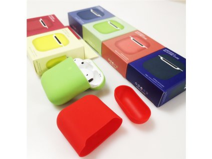 Jednobarevný obal pro AirPods 1/2 (Barva Deep red)