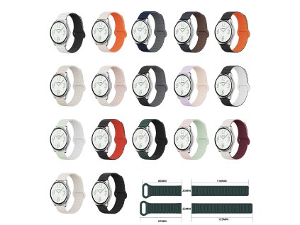 Dvojbarevný magnetický řemínek 22mm (Barva černý)