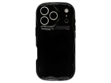 68255 2 silikonovy vlnkovany cerny kryt pro iphone 17 pro
