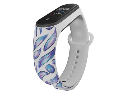 Náhradní náramek Mi band 3/4/5/6/7 Kreslené slzy (Barevná varianta Bílá, Pro Přístroj Xiaomi Mi Band 7)