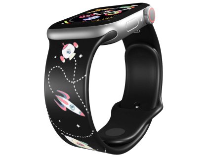 Apple watch řemínek Raketky (Rozměr 42/44/45/46/49mm)
