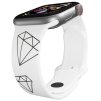 Apple watch řemínek diamant (Rozměr 42/44/45/46/49mm, barva pásku bílá)
