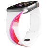 Apple watch řemínek Růžová planetka (Barva Bílá, Rozměr 42/44/45/46/49mm)