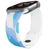 Apple watch řemínek Maskáč modrý (Barva Bílá, Rozměr 42/44/45/46/49mm)