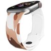 Apple watch řemínek Maskáč hnědý (Barva Bílá, Rozměr 42/44/45/46/49mm)