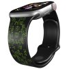 Apple watch řemínek Matrix bitcoin (Barva Modrá, Rozměr 42/44/45/49mm)