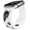 Apple watch řemínek Kočičák (Barva Bílá, Rozměr 42/44/45/46/49mm)